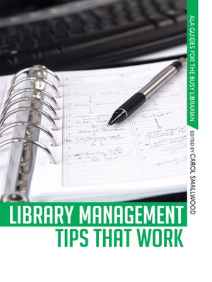 cover image of Library Management Tips that Work